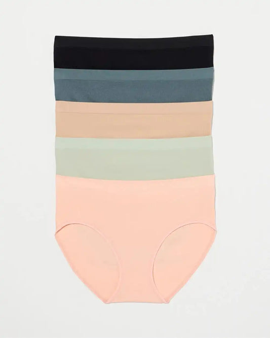 Rib Hipster Panty 5 Pack