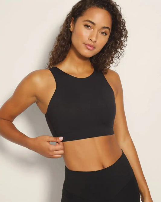 High-Neck Yoga Bra