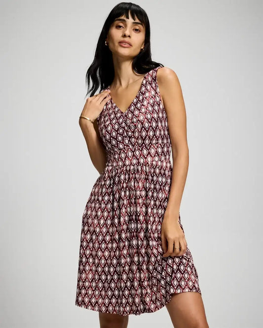 Soft Jersey V-Neck Short Bra Dress