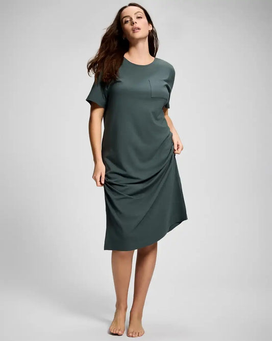 Short-Sleeve Long Sleepshirt