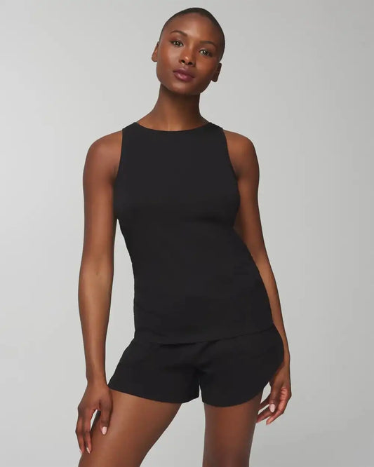 Shirred Side Pajama Tank