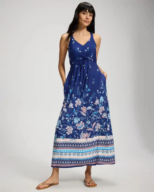 Twist-Front Maxi Bra Dress