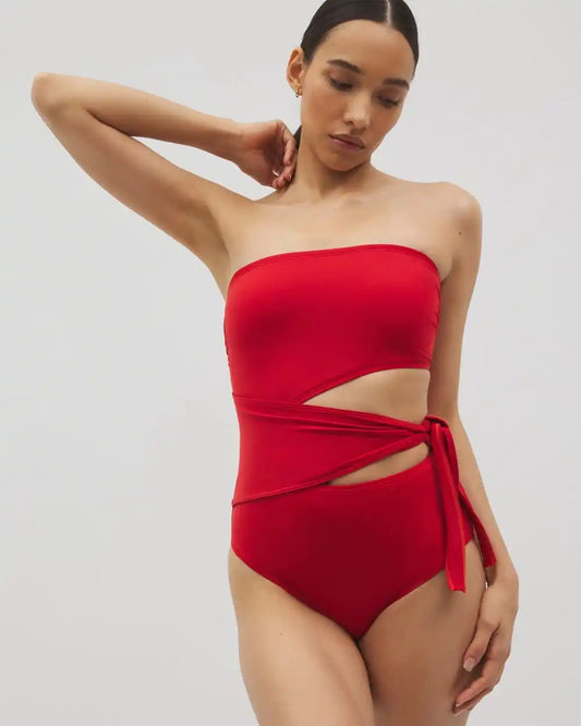 Soma Swim Bandeau Cutout One Piece