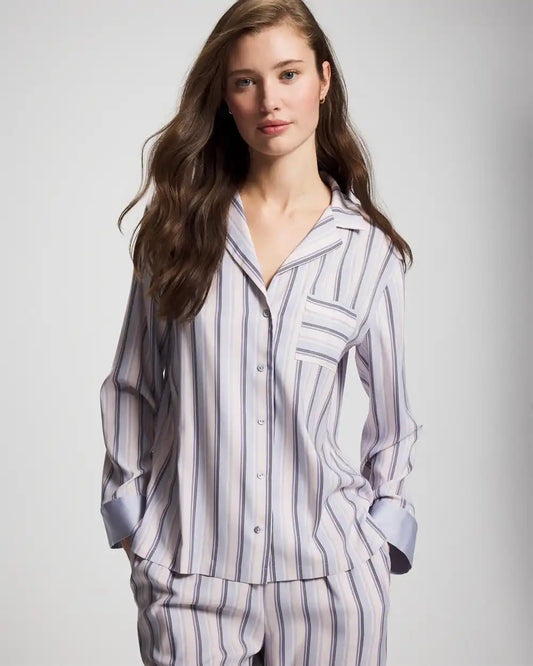Long-Sleeve Notch Collar