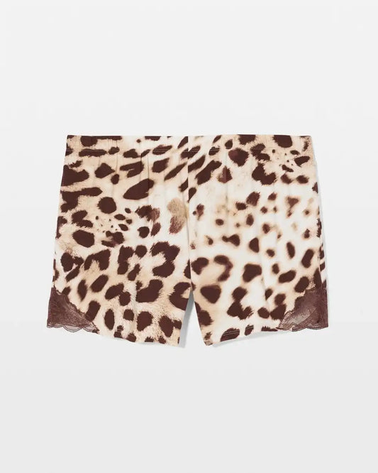 Lace-Trim Pajama Shorts