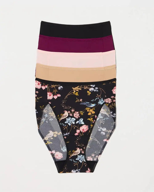 Edge High-Leg Brief Panty 5 Pack