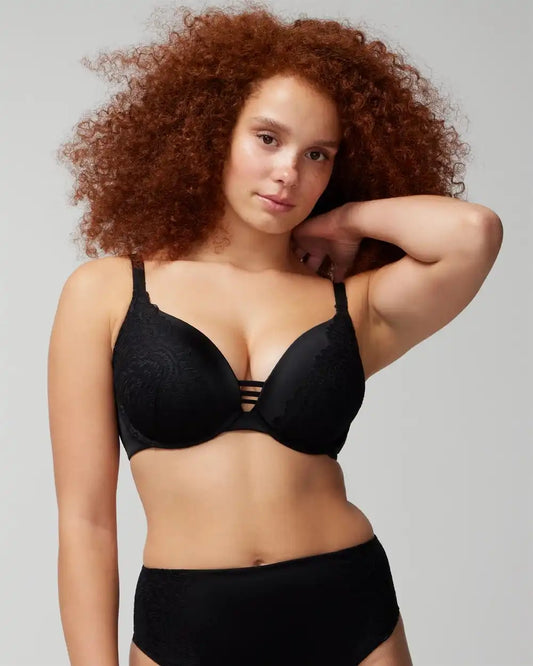 Push-up Plunge Bra with Lace