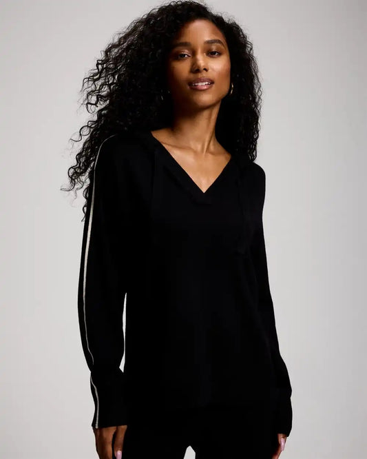 Sweater Contrast Stitch Hoodie