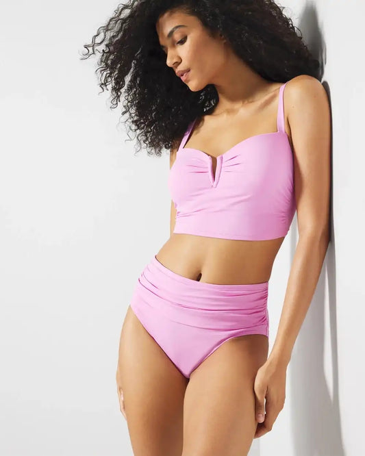 V-Wire Cropped Bikini Top