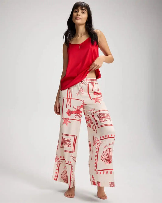 Side Slit Pajama Pants